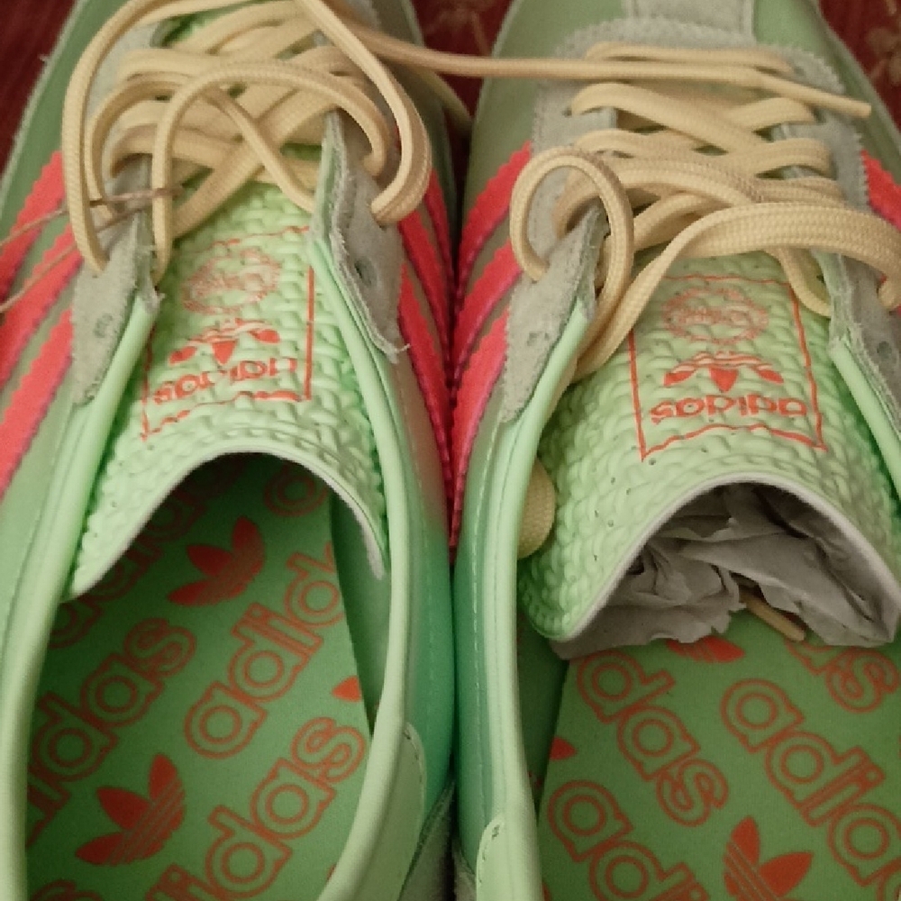 Adidas SL 72 OG Mint and Coral Sneakers - Picture 5 of 7